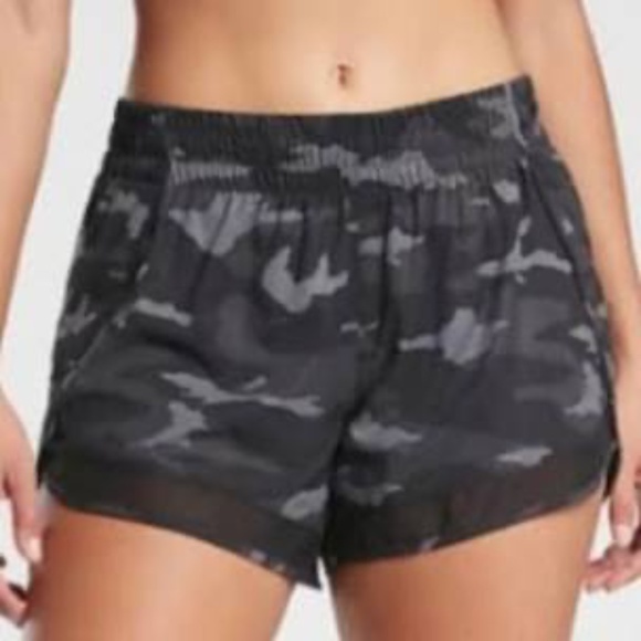 Athleta Printed Mesh Racer Run Short 4" - Picture 1 of 4